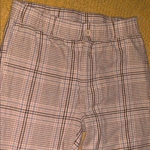 Tan plaid pants